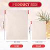 3 Pack Personalized Santa Sack With Initial Name - Reusable Christmas Gifts Bags With Drawstring, Custom Bag for Xmas Gifts Package Storage, Holiday Presents Gift Sack view 2