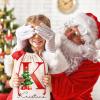 3 Pack Personalized Santa Sack With Initial Name - Reusable Christmas Gifts Bags With Drawstring, Custom Bag for Xmas Gifts Package Storage, Holiday Presents Gift Sack view 4