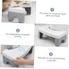 PRETYZOOM Bathroom Toilet Stool Folding Footstool Boys and Girls Toilet Step Stool for Independent Training view 2