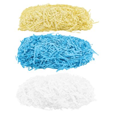 COHEALI Shredded Paper for Box Filling Crinkle Cut Paper Decor for Wrapping Basket Stuffing and Party Favors Light Lake
