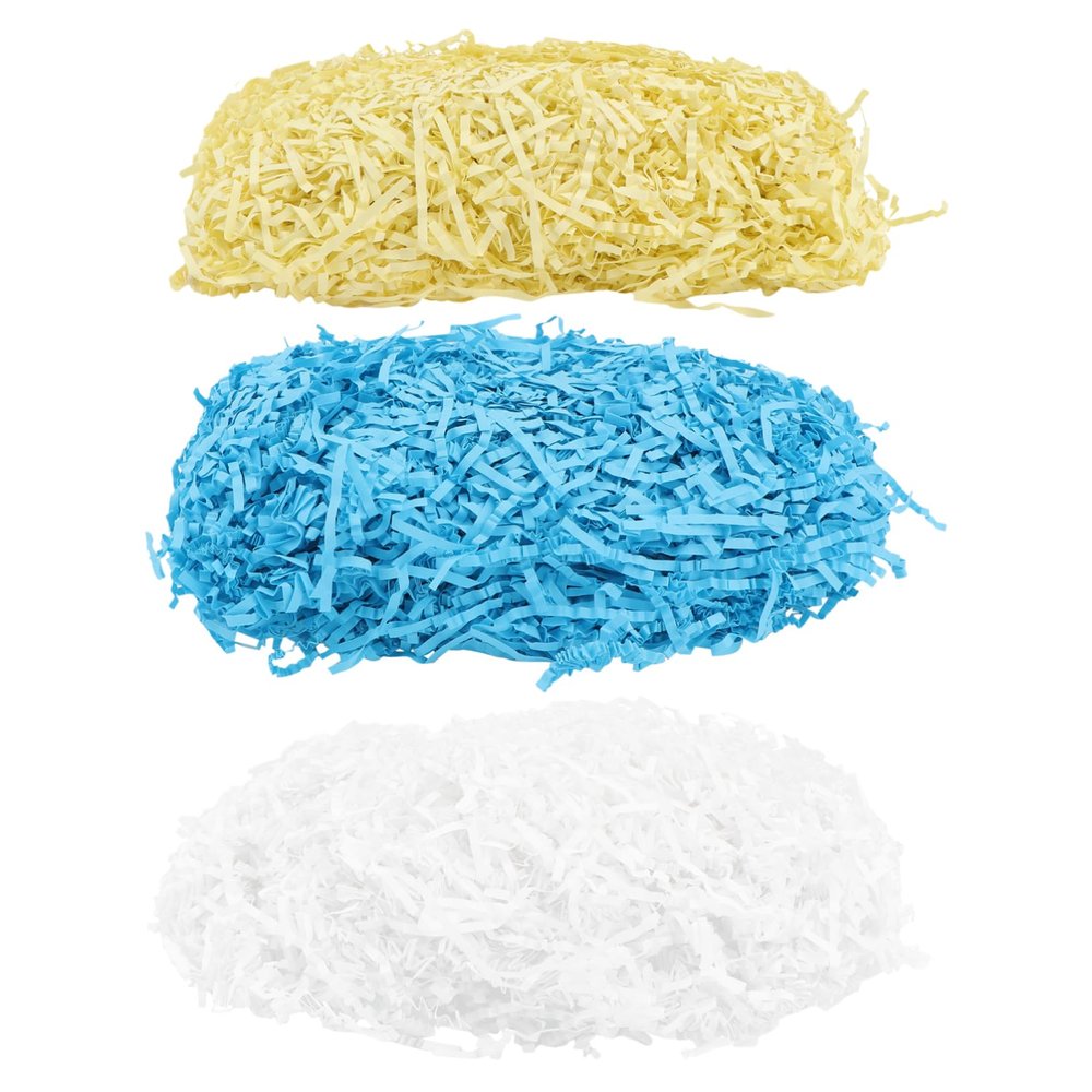 COHEALI Shredded Paper for Box Filling Crinkle Cut Paper Decor for Wrapping Basket Stuffing and Party Favors Light Lake