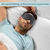 GLIDESMOOTH Sleep Eye Mask, Deep Contoured 3D Eye Covers, Light Block Out, Zero Pressure Blindfold for Men Women's, Adjustable Strap for Sleeping, Traveling, Gray view 2