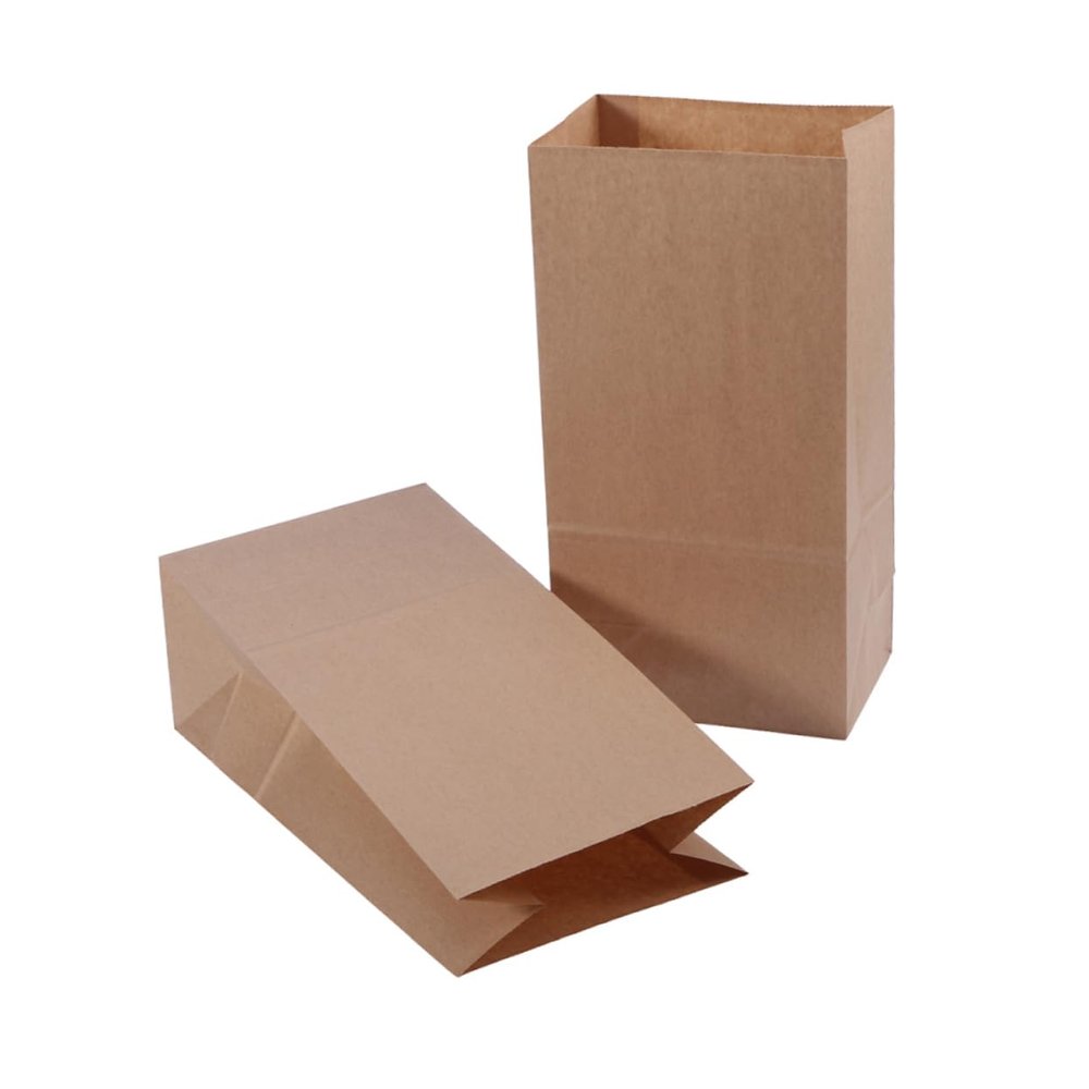 BCOATH 50pcs Food Grade Kraft Paper Bags Thick Pouch for Candy Party Favors for Weddings Birthdays Dessert Buffets