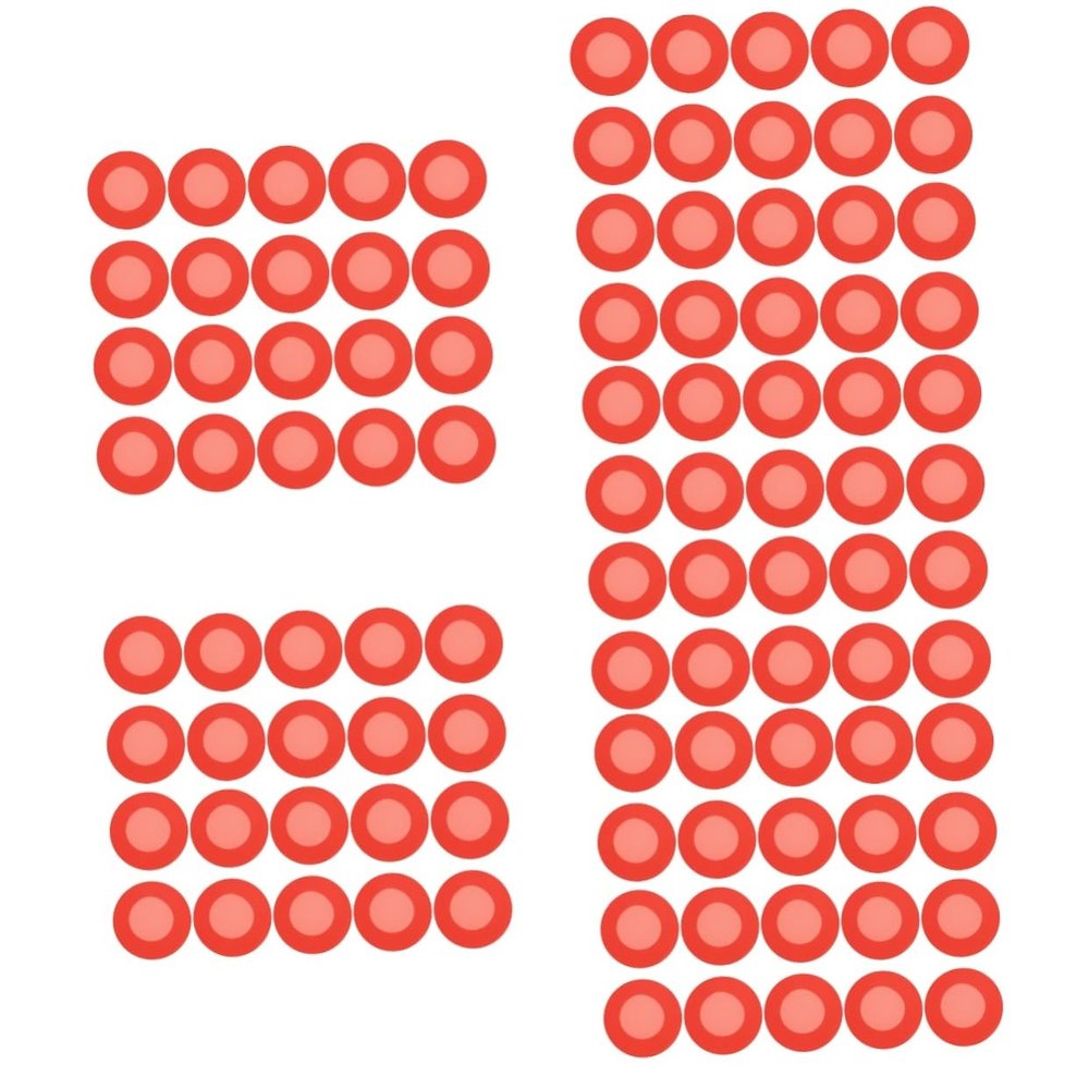 100pcs Silicone Covers Replacement Accessories for Professionals Easy to Install Comfortable Touch Red for and Doctors