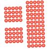 100pcs Silicone Covers Replacement Accessories for Professionals Easy to Install Comfortable Touch Red for and Doctors view 1