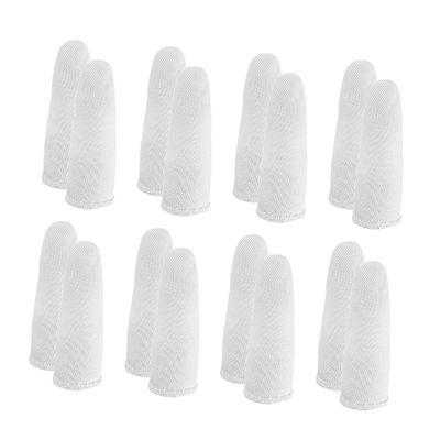 100pcs Slip Finger Cots for Typing Gloves Cut Finger Guards Cotton Fingertip Covers