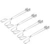 4pcs Stainless Steel Garbage Clip Pick up Tool Scissor Shape Tongs for Outdoor Use Portable Scavenger Tool for Cleanups Style view 1