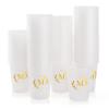Lingringdcy 100 Monogrammed Cups Disposable Initial Plastic Cup 12 oz Wedding Personalized Cup for Wedding Reception Baby Shower Birthday Party(Letter M) view 1