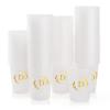 Lingringdcy 100 Monogrammed Cups Disposable Initial Plastic Cup 12 oz Wedding Personalized Cup for Wedding Reception Baby Shower Birthday Party(Letter D) view 1