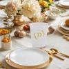 Lingringdcy 100 Monogrammed Cups Disposable Initial Plastic Cup 12 oz Wedding Personalized Cup for Wedding Reception Baby Shower Birthday Party(Letter D) view 3
