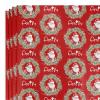 FnprtMo Personalized Christmas Wrapping Paper Wrapping Paper Roll with Name Personalized Wrapper with Repeating Name Santa Animals for Kids Girls Boys Birthday Anniversary Christmas view 3