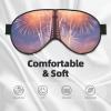 Eiffel Tower Fireworks Print Sleep Eye Mask - Adjustable Design,Suitable for Sleeping Outdoor Camping Travel view 3