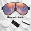 Eiffel Tower Fireworks Print Sleep Eye Mask - Adjustable Design,Suitable for Sleeping Outdoor Camping Travel view 4