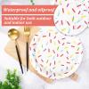 Whaline Confetti Sprinkle Paper Plate Cute Donut Disposable Plate Dessert Dinnerware Plates 9 Inch for Birthday Baby Shower Wedding Party Supplies Table Decor, 24Pcs view 3