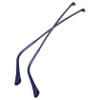 TOBBOMEY Metal Eyeglasses Replacement Temples Glasses Arms with Transparent Blue Covers Lightweight and Comfortable Easy to Install Durable Sunglasses Repair Parts view 1