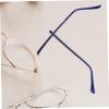 TOBBOMEY Metal Eyeglasses Replacement Temples Glasses Arms with Transparent Blue Covers Lightweight and Comfortable Easy to Install Durable Sunglasses Repair Parts view 4