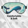 Whimsical Whale Print Sleep Eye Mask - Adjustable Design,Suitable for Sleeping Outdoor Camping Travel view 3
