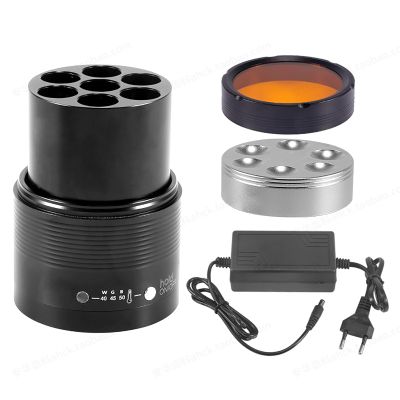 Oral Material Melter, Dental Resin Heater, 2 Heating Methods, 3 Levels of Temperature Adjustable 40/45/50, Improve Material Bonding Performance