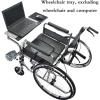 Adjustable Distance and Height Wheelchair Lap Tray for Adults - Perfect Wheelchair Accessory for Writing, Reading, Eating, Playing Computers, Chess view 3