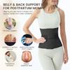 Allaugh Postpartum Belly Band for Women: Abdominal Binder Post Surgery, C Section Waist Trainer, Breathable Belly Wrap, Adjustable Support for After Birth Back Pain & Weak Core, Easy Put On Take Off view 2