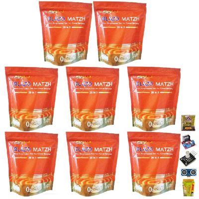 Delicious Intense Fruit Snack BlazoMatzh Instant Thai Tea Powder 20 Sachets/Pack (360 Grams) Set 8 No0847894656 By Beautygoodshop [Get Free For You Beauty Gifts]