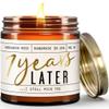 7 Year Gift for Anniversary for Her - '7 Years Later' Soy Candle, w/Sandalwood Rose - Infused w/Essential Oils I 7th Anniversary Wedding Gift for Wife I 50Hr Burn I USA Made view 1