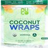 Nuco Organic Gluten-Free Coconut Wraps with Moringa, 9" Each, 12 Packs of 5 Wraps Each, All Natural Bread and Tortilla Alternative view 1