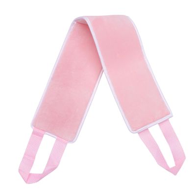Healeved Flocking Back Strip Lotion Tanning Back Applicator for Cream Fake Tan Applicator for Self Tanner Cream Your Handled Long Pink Fiber