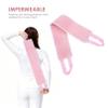 Healeved Flocking Back Strip Lotion Tanning Back Applicator for Cream Fake Tan Applicator for Self Tanner Cream Your Handled Long Pink Fiber view 3