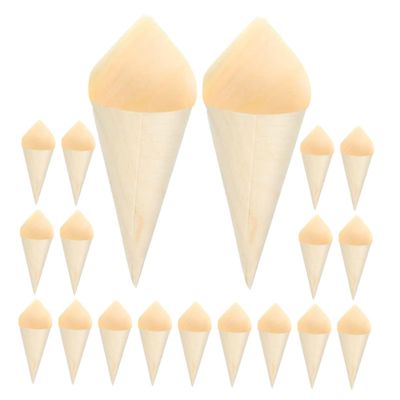 OSOLADY 50pcs Egg Containers Dispos Cones for Mini Ice Creams Sushi Appetizers Catering Family Gatherings