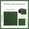 100 Pcs 2-Ply Green Napkin Disposable Cocktail Napkins Beverage Napkins Dessert Napkins 5 x 5 In Disposable Napkins for Dinner Wedding Birthday Party Bridal Anniversary Reception Event (Dark Green) view 2