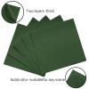 100 Pcs 2-Ply Green Napkin Disposable Cocktail Napkins Beverage Napkins Dessert Napkins 5 x 5 In Disposable Napkins for Dinner Wedding Birthday Party Bridal Anniversary Reception Event (Dark Green) view 3