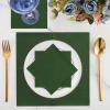 100 Pcs 2-Ply Green Napkin Disposable Cocktail Napkins Beverage Napkins Dessert Napkins 5 x 5 In Disposable Napkins for Dinner Wedding Birthday Party Bridal Anniversary Reception Event (Dark Green) view 4