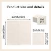 100 Pcs 2-Ply Milky White Napkin Disposable Cocktail Napkins Beverage Napkins Dessert Napkins for Dinner, Wedding,Birthday, Party, Bridal Anniversary Reception Event (Milky-White) view 2