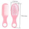 BIUDECO Massage Brush and Comb Kit Soft Bristle Boy Girl Hair Brush for Newborns Gentle Scalp Comb Durable Anti-Static Pink view 2