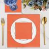 100 Pcs 2-Ply Orange Napkin Disposable Cocktail Napkins Beverage Napkins Dessert Napkins 5 x 5 In Disposable Napkins for Dinner Wedding Birthday Party Bridal Anniversary Reception Event (orange) view 4