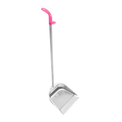 HOMOCONO Long Handle Garbage Shovel for Efficient Cleaning Stainless Steel Dust Pan with Ergonomic Grip for Home Office and Kitchen Use Design for Collection