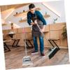 HOMOCONO Long Handle Garbage Shovel for Efficient Cleaning Stainless Steel Dust Pan with Ergonomic Grip for Home Office and Kitchen Use Design for Collection view 2