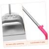 HOMOCONO Long Handle Garbage Shovel for Efficient Cleaning Stainless Steel Dust Pan with Ergonomic Grip for Home Office and Kitchen Use Design for Collection view 3
