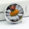 Ladybug Daisy Pill Box for Pocket Round Pill Box 3 Compartment Decorative Portable Travel Pill Holder Tablet Vitamin Organizer Mini Pill Case view 4