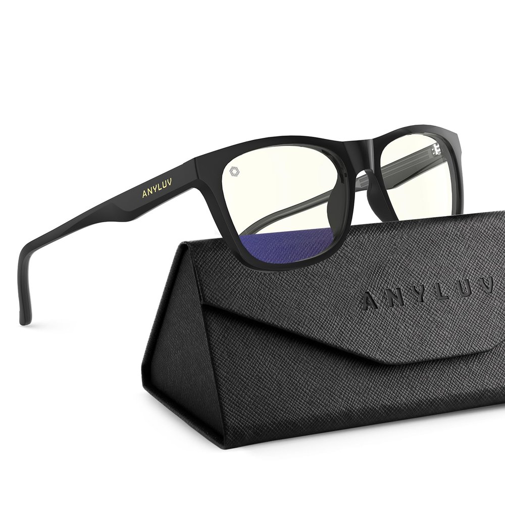 ANYLUV Blue Light Glasses for Kids, Youth Protection Glasses for Gaming, Teen Blue Light Glasses Reduce Eye Strain