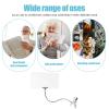 10"x6" Magnifying Glass with Clip, 4X Large Page Magnifier for Reading, Hands Free Magnifying Glass with 360 Degree Flexible Neck, Book Page Magnifier Glass Clip for Reading view 4