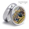 A Pair of Wild Turkeys Pill Box for Pocket Round Pill Box 3 Compartment Decorative Portable Travel Pill Holder Tablet Vitamin Organizer Mini Pill Case view 2
