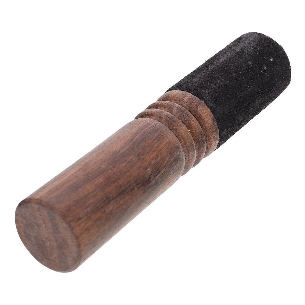 BIUDECO Tibetan Song Bowl Striker Round Edges Heart Prayer Bowl Mallet for Meditation
