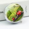 Funny Ladybug Umbrellas Pill Box for Pocket Round Pill Box 3 Compartment Decorative Portable Travel Pill Holder Tablet Vitamin Organizer Mini Pill Case view 4