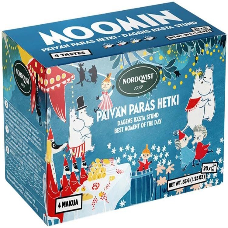Nordqvist Moomin The Best Moment of the Day Flavored Black Tea 10 Boxes of 35g 12oz SPSP pack (SOPOSOPO)