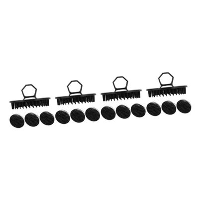 Outanaya 16pcs Scalp Treatment Brush Hair Exfoliating Shower Brush Massager Scalp Stress Relief Tool