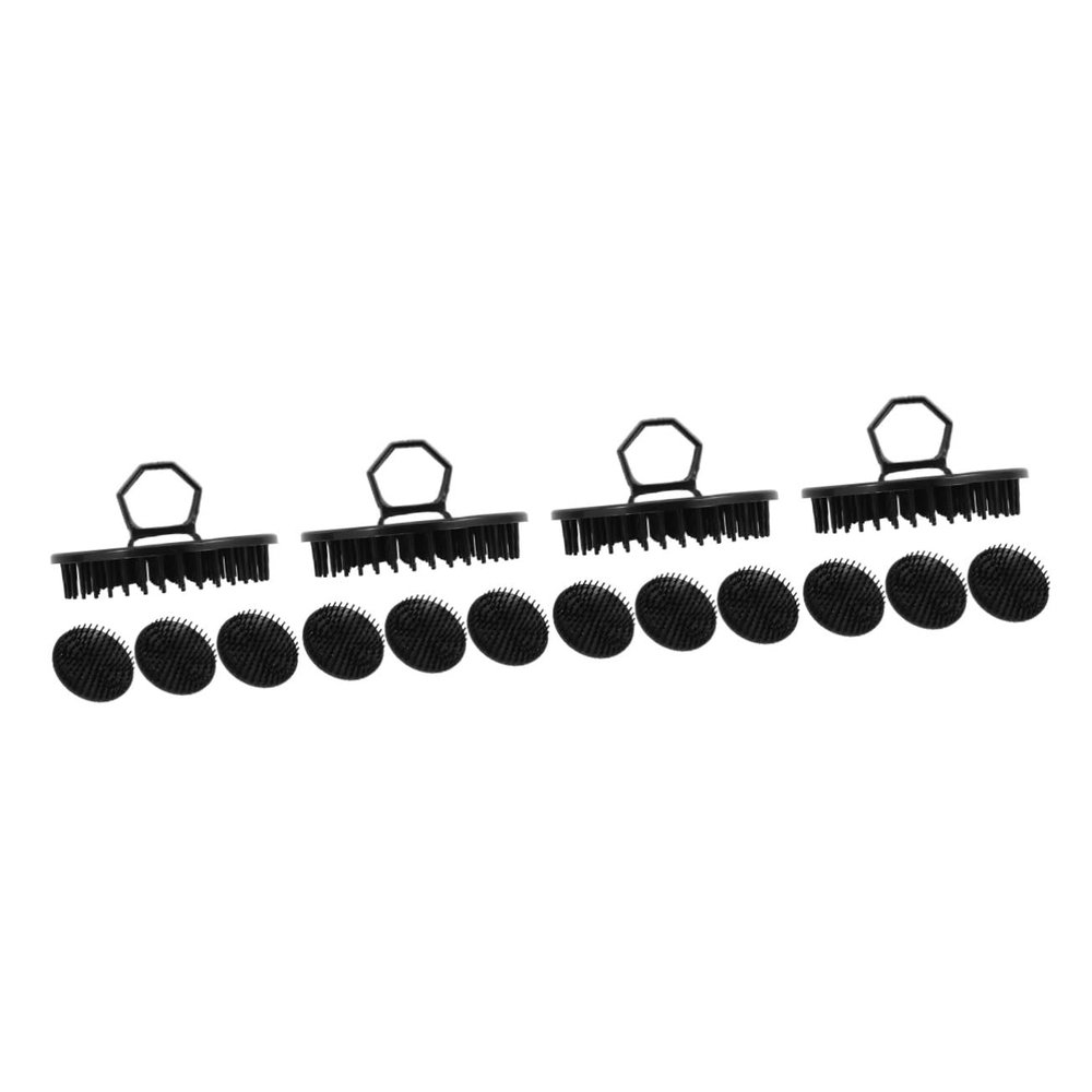 Outanaya 16pcs Scalp Treatment Brush Hair Exfoliating Shower Brush Massager Scalp Stress Relief Tool