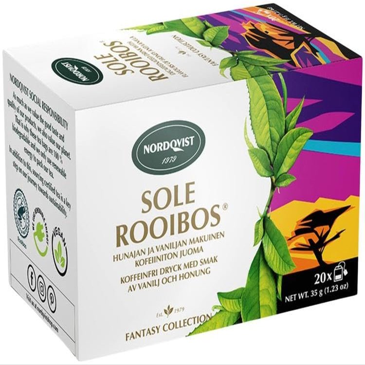 Nordqvist Sole Rooibos Caffeine-Free Tea 10 Boxes of 35g 12oz SPSP pack (SOPOSOPO)