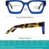 FYTOO Reading Glasses for Women Men - Fashional Blue Light Blocking Reading Glasses Anti Glare/Eyestrain Computer Eyeglasses Readers, 2.25x view 2